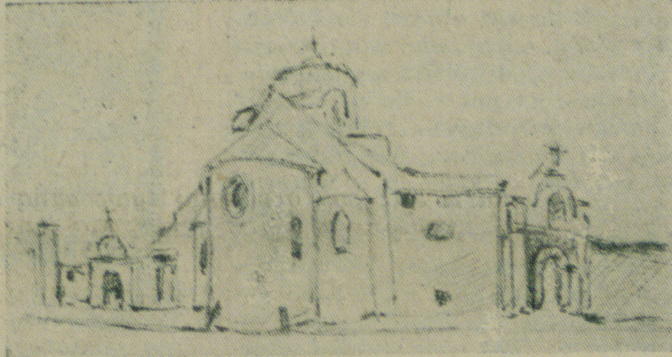 Armenian Cathedral in Lviv, drawing by Stanisław Wyspiański